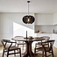 Wildlum pendant light made of cotton rope in black