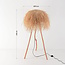 Boho floor lamp Sunroot in rattan