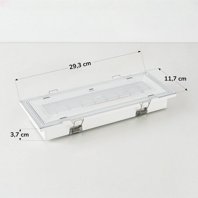 2W recessed emergency lighting