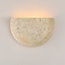 Wall light made of travertine (natural stone) with semi-circular design - Teros