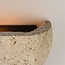 Wall lamp Teros - semi-circular travertine (natural stone)