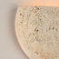 Wall lamp Teros - semi-circular travertine (natural stone)