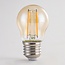 G45 dimmable amber glass filament bulb 2000K 2.5W & 4.5W