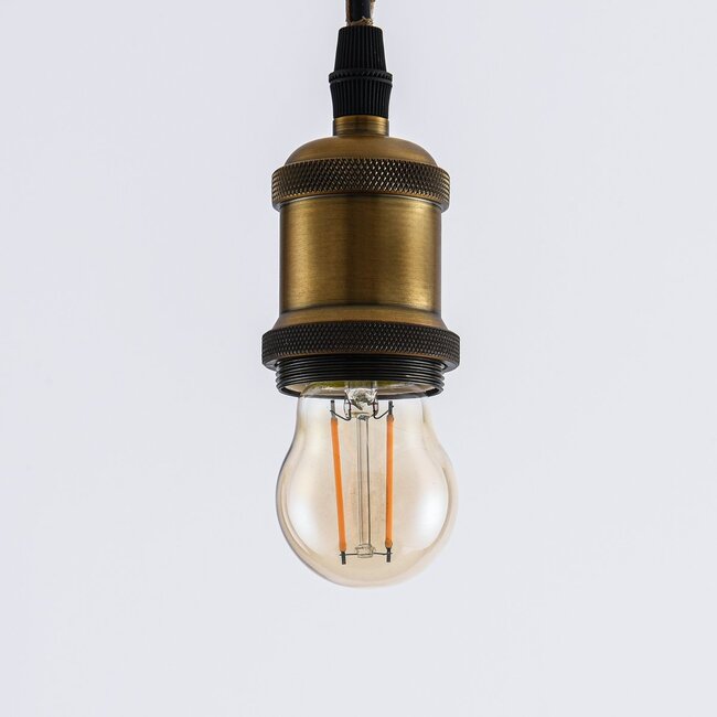G45 dimmable amber glass filament bulb 2000K 2.5W & 4.5W