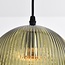 Elisa 3-light ribbed glass pendant light