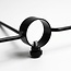 Metal ring with hanging hooks for poles