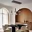 5-light pendant light Valira - black chrome with smoked glass, remote control and dimmable
