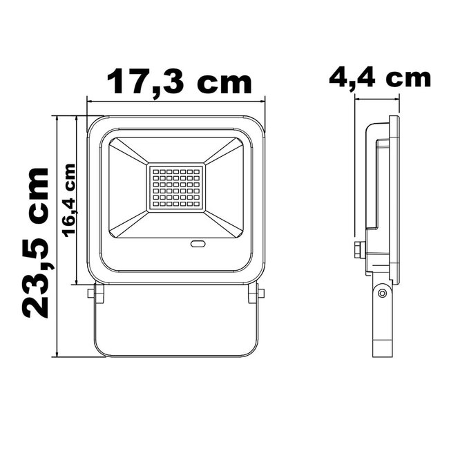 LED floodlight with RGB function, 50W