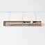 3-light Japandi pendant light Senji - sand taupe with linen shades