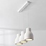 Wabi-Sabi Hikari pendant lamp with White stone effect, 3-light