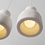 3-light pendant light Hikari Wabi Sabi - white stone effect
