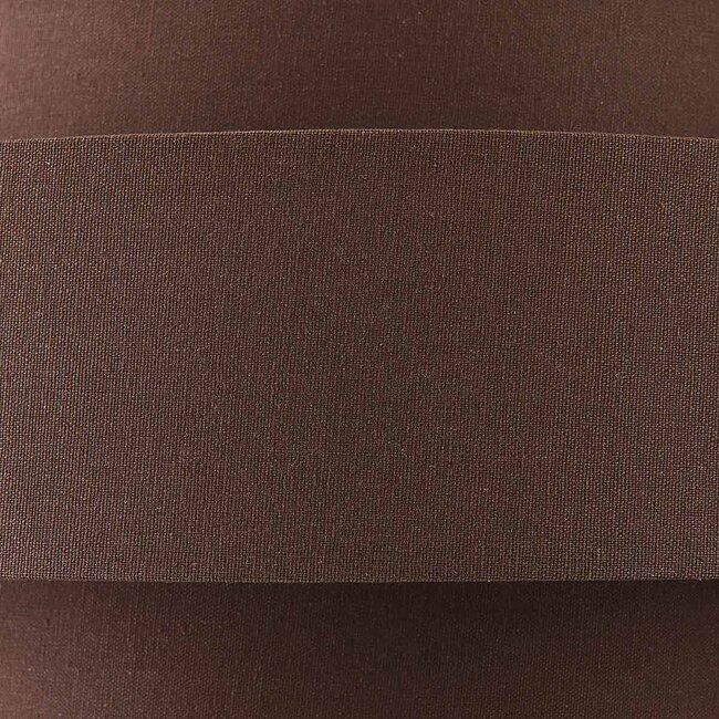 Pendant light Zavon with layered fabric shade in dark brown