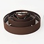 Ceiling light Mavro with layered fabric shade - dark brown