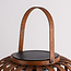 Solar lantern Solari with bamboo look - rechargeable and dimmable