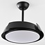 Ceiling fan Ventu with integrated LED and remote control - black
