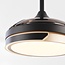 Ceiling fan Vento with integrated LED and remote control - black with brown