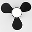 Compact ceiling fan Vejas - black with adjustable colour temperature