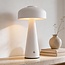 Rechargeable mushroom lamp Soma in white with touch dimmer and adjustable colour temperature