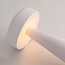 Rechargeable mushroom lamp Soma in white with touch dimmer and adjustable colour temperature
