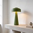 Rechargeable mushroom lamp Soma in green with touch dimmer and adjustable light