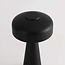 Rechargeable mushroom lamp Soma with touch dimmer and adjustable colour temperature - black