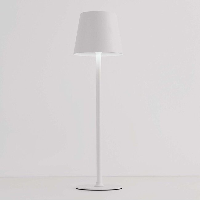 Wireless table lamp Silo with dimmable light and adjustable colour temperature - white