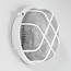 Round bulkhead light in white with glass