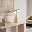 Rechargeable table lamp Ariso cream with touch dimmer and adjustable light colour