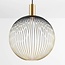 Pendant light Nobla in black and gold metal Ø40 cm