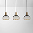 Modern Nobles black with gold metal 3-light pendant light