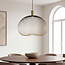 pendant light Noblin Ø60 cm - black with gold metal, 60 cm