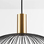 Modern pendant light Noblin black with gold metal Ø60 cm