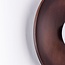 Wall lamp Ruva - dark wood with opal white glass