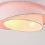 3-light ceiling light Neroi - beige with layered linen shades