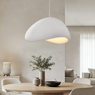 pendant light Cemento - white stone effect
