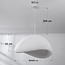 pendant light Cemento - white stone effect