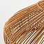 pendant light Suki - hand-woven rattan with wooden detail