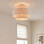 Corre Ceiling light with three layered linen shades