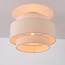 Corre Ceiling light with three layered linen shades