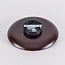 ceiling light Ruvo - dark brown wood with opal white glass