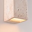 Wall light Elira in travertine (natural stone) – up & down light