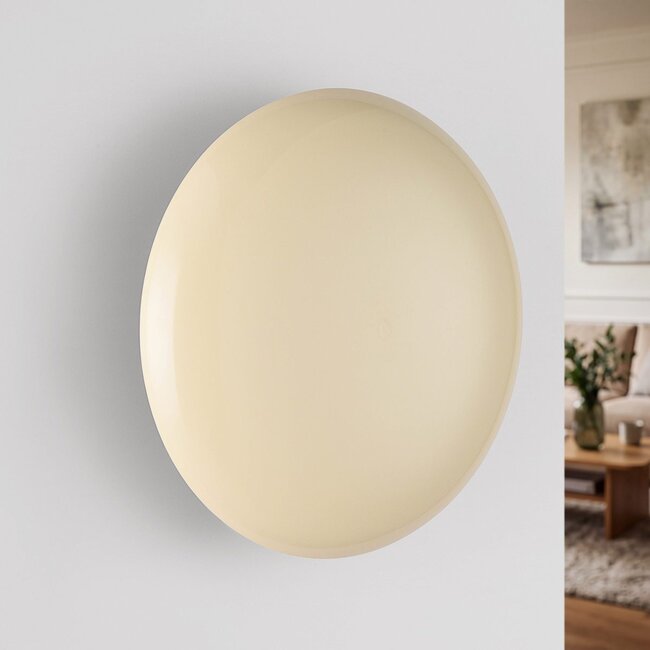 Rechargeable wall light Ariso cream with touch dimmer and adjustable light colour