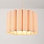 pendant light Celine - pleated linen shade in beige