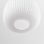 Pendant light Isolde beige with ribbed opal white glass