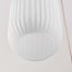 6-light pendant light Odalyn - beige with ribbed opal white glass