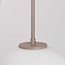 6-light pendant light Odalyn - beige with ribbed opal white glass