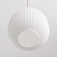 Meliora beige pendant light with 3 ribbed glass shades