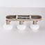ceiling light Serolde - beige with 3 adjustable shades, ribbed glass