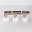 Serolde beige ceiling light with 3 adjustable ribbed opal white glass shades