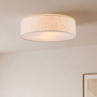 ceiling light Avani - linen shade with diffuser